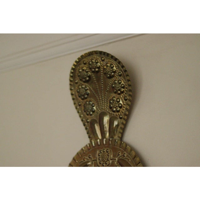 Large Mid-Century Swedish Brass Double Arm Sconce For Sale - Image 5 of 18