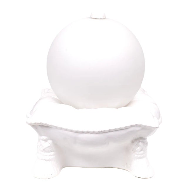 Ceramic Cushions Globe Table Lamp attributed to Tommaso Barbi, Italy, 1975 For Sale