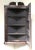 Black George II Black Japanned Hanging Corner Cabinet For Sale - Image 8 of 9