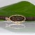 Purple Sapphire Round Ring With Natural Diamond Halo: Solid 14k Gold, Size 6.75 For Sale - Image 9 of 9