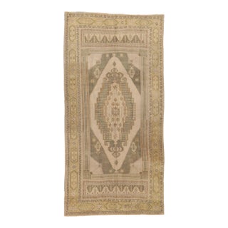Late 20th Century Vintage Turkish Oushak Rug - 05'04 X 10'08 For Sale