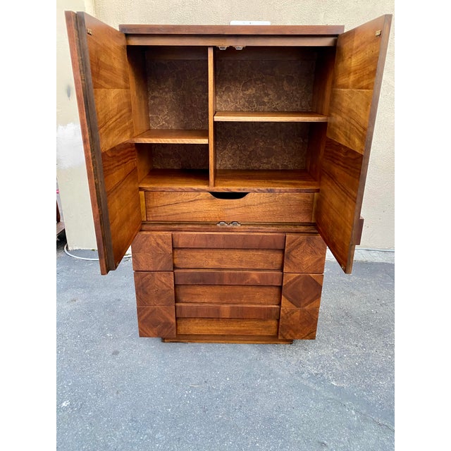 MCM Brutalist Men’s Armoire by Lane Furniture Chairish
