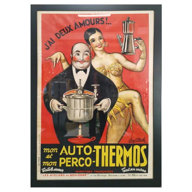 Albert Mohr, J'ai Deux Amour / I Have Two Loves, 1946, Lithograph For Sale