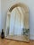 Large Vintage Deknudt Arched Beveled Panel Mirror – Gold, Belgium, 1980s For Sale - Image 6 of 12