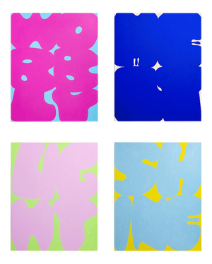 Erwin Wurm, Flat Sculptures Series FULL SET (Shine, Light, Wobbly Melt), LITO Print