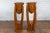Brown Mid 20th Century Javanese Art Deco Style Teak Wood & Brass Brace Plant Stands - A Pair For Sale - Image 8 of 13