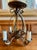 11” tall 6” across Vintage Miniture Chandelier Pendant Flush Mount Victorian Style perfect for a closet or powder room