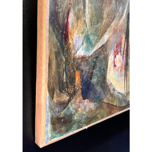 Gold Vivaldo Martini, Imaginary City, Oil on Canvas For Sale - Image 8 of 11