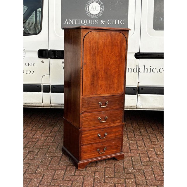 Antique Mahogany Housekeepers Cabinet / Small Linen Press. 146 cms high 56 cms max width 46 cms max depth Strong and...