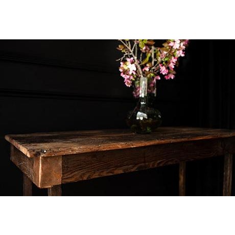 19th Century Reclaimed Wood and Copper Console Table For Sale - Image 17 of 18