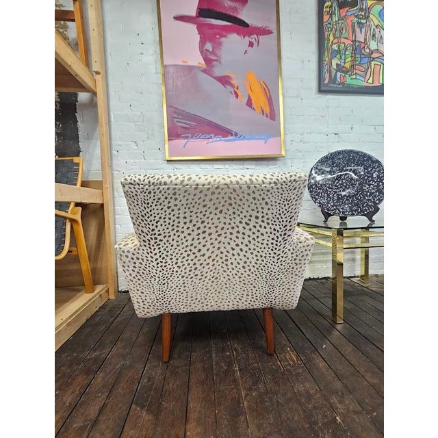 Danish lounge chair with new fabric and rosewood legs. The foam is also new and is super comfortable. The chair is Danish,...