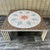 Postmodern Modern Mosaic Top Coffee Table. Circa 1980s Features a patinated iron base with a mosaic top. In near-mint...