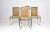 Mid-Century Modern Set of Four Italian Chrome, Burl Wood and Leather Dining Chairs, 1970s For Sale - Image 3 of 10