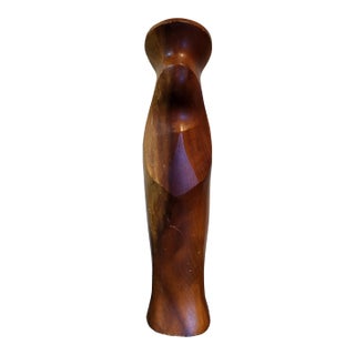 Hand-Carved Myrtlewood Abstract Madonna Figure For Sale