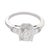 Art Deco 1930s Art Deco Gia 1.54 Carat Diamond 18k White Gold Engagement Ring, Size 5.5 For Sale - Image 3 of 5
