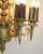 Metal Antique French Bronze Chandelier Ceiling Light Fixture With Torchiere Arms, Rewired For Sale - Image 7 of 11