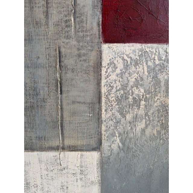 Original Signed Abstract Painting by Becky C. – 42 X 42 Inches – One-of-a-Kind Color Block on Cloth For Sale - Image 10 of 12