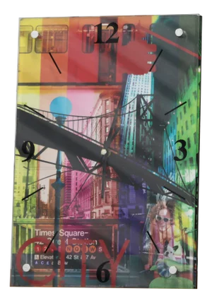 New York Decor Wall Clock, 1990s
