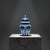 Blue Handmade Ceramic “Kupecik” Ginger Jar (20cm) – Blue Iznik Tulips on Stippled Dotwork – Lidded Vase For Sale - Image 8 of 8