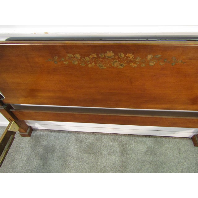 Hitchcock Solid Maple Queen Size Pencil Post Bed For Sale - Image 6 of 7