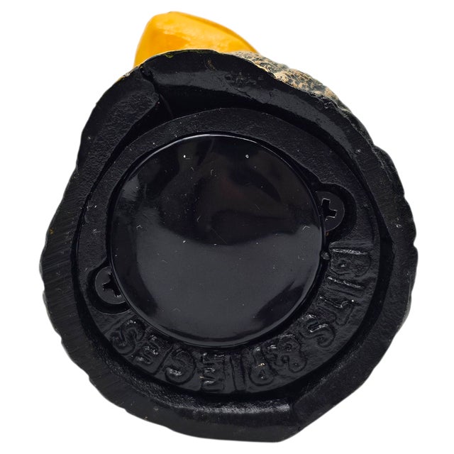 Vintage Hand-Painted Resin Owl Coin Bank, Late 20th Century For Sale - Image 9 of 10