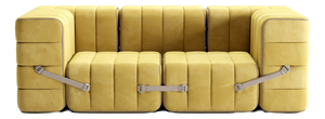 Flexible Two-Seater Sofa with Armrests by Ambivalenz, Set of 7