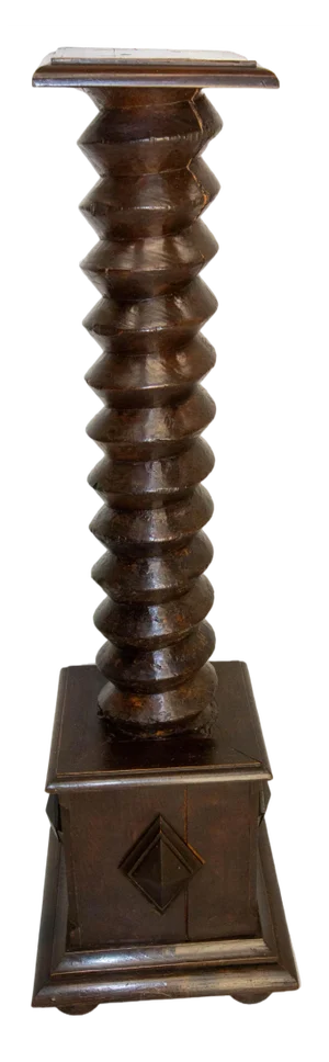 French Wine Press Screw Pedestal, 19th Century