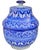 Moroccan Early 20th Century Handcrafted Blue Moorish-Patterned Ceramic Art Vase For Sale - Image 3 of 13