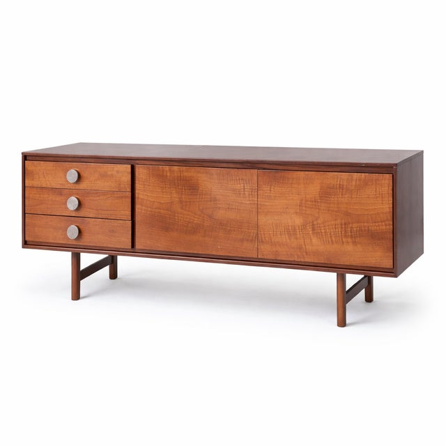 Mid-Century Modern Danish Teak Sideboard with Chunky Handles, 1970s For Sale - Image 10 of 10