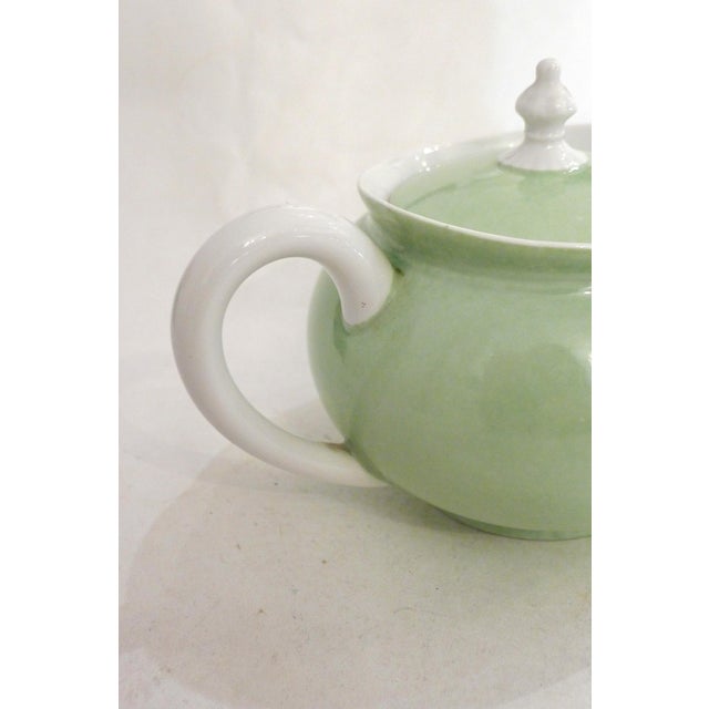 Small Antique Porcelain Teapot by Jean Pouyat, Limoges, France, 1890s For Sale - Image 5 of 13