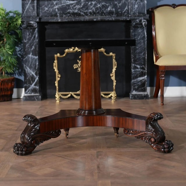 The Niagara Furniture Round Table with Empire Bases 60-115 inch. A high quality 60 inch round table when closed. The field...