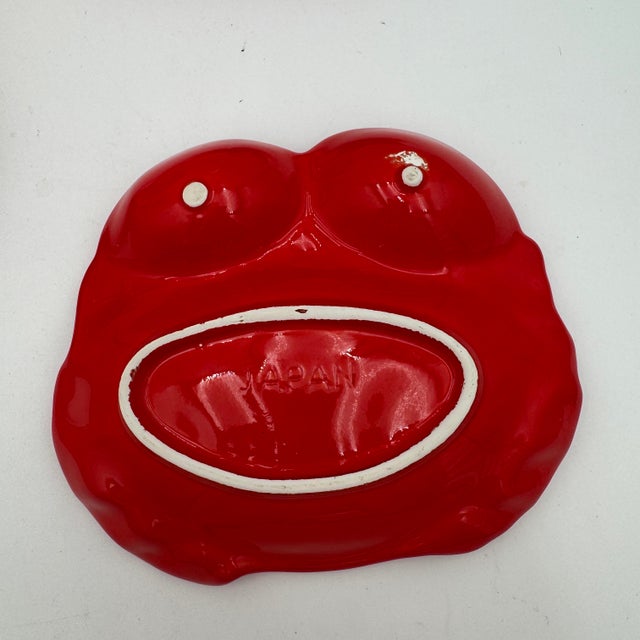 Mid-Century Modern 1950s Mid Century Modern Crab Plates "Japan" Ceramic Dish Candy Nut Dip - Set of 4 For Sale - Image 3 of 8