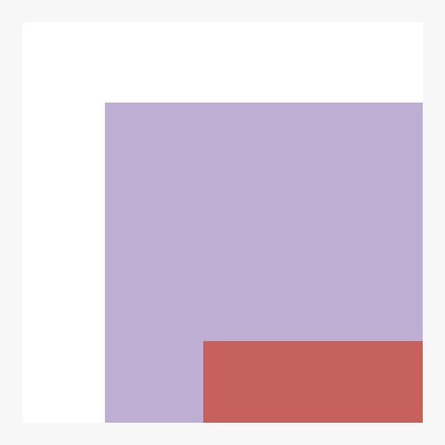 The Interaction of Brilliant Lavender and Orange Fine Art Print 20" X 24" by Liz Roache For Sale - Image 4 of 6