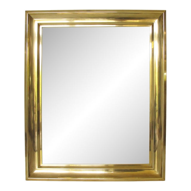 Modernist Brass Metal Frame for Painting, Drawing or Mirror Project For Sale