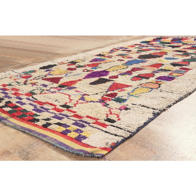 Beige Vintage Azilal Boucherouite Moroccan Rug, 06'00 X 10'08 For Sale - Image 8 of 10