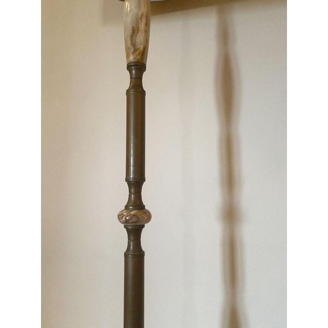 Floor Lamp in Green Alabaster, 1950s For Sale - Image 6 of 16