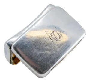 George III Curved Silver and Gold Vinaigrette Box