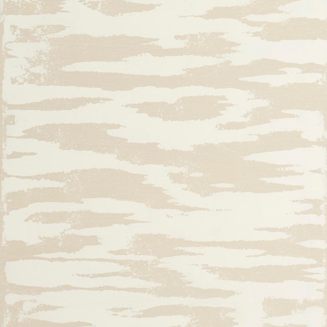 SAMPLE - Schumacher x Celerie Kemble Plastered Manuscript Wallpaper In Arctic For Sale