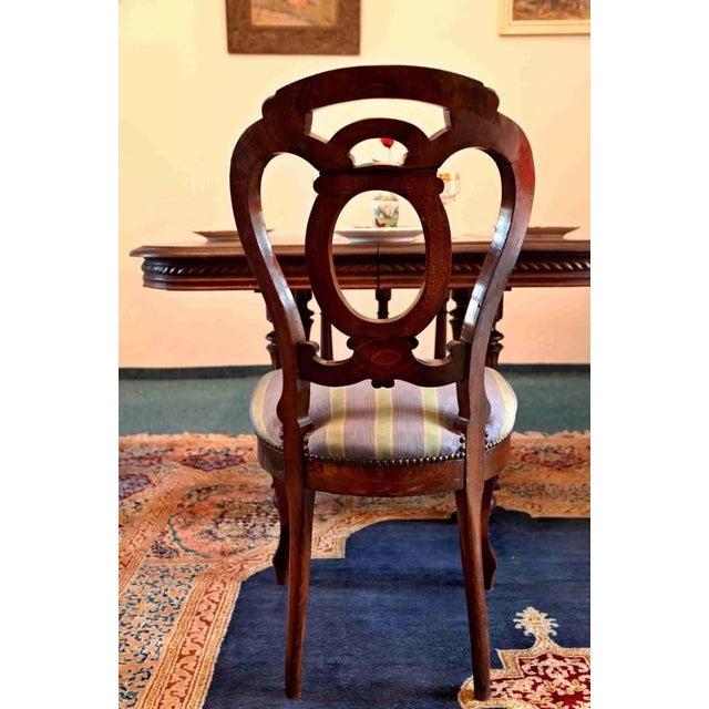Massive oak chairs decorated with rich profiling and subtle carvings from the end of the 19th century. The seats are on...
