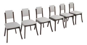 Gray Velvet Chairs by Angelo Mangiarotti for La Sorgente Del Mobile, 1970s, Set of 6