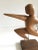 1950s 1950s Carved Wooden Sculpture of Leaping Man Mounted on Wood Base For Sale - Image 5 of 9