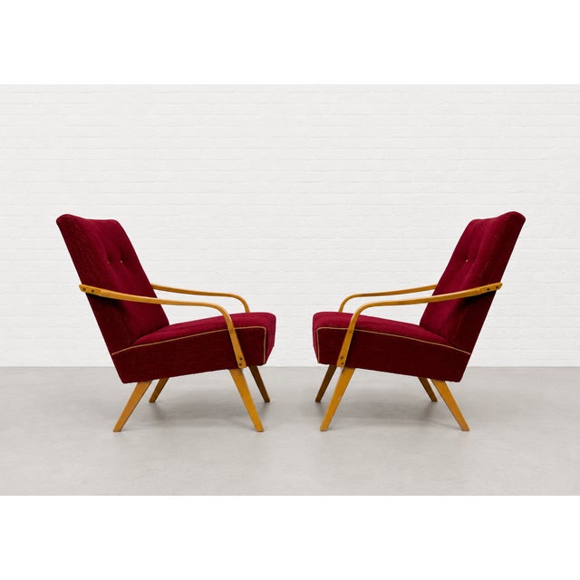 Pair - Mid Century Modern Lounge Chairs by Jaroslav Smidek, Made in Czechoslavakia, C. 1960s For Sale In New York - Image 6 of 15