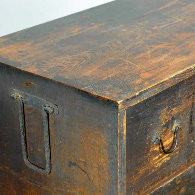 Wood Japanese Tansu Chest of Drawers, 1870s For Sale - Image 7 of 17