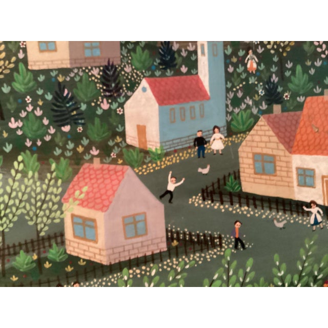 1960s Primitive Oil on Canvas For Sale - Image 4 of 5