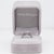 3.65ct Lab Grown Diamond Estate Ring With Blue Sapphire Accents: Platinum, Size 4.5 For Sale - Image 4 of 10