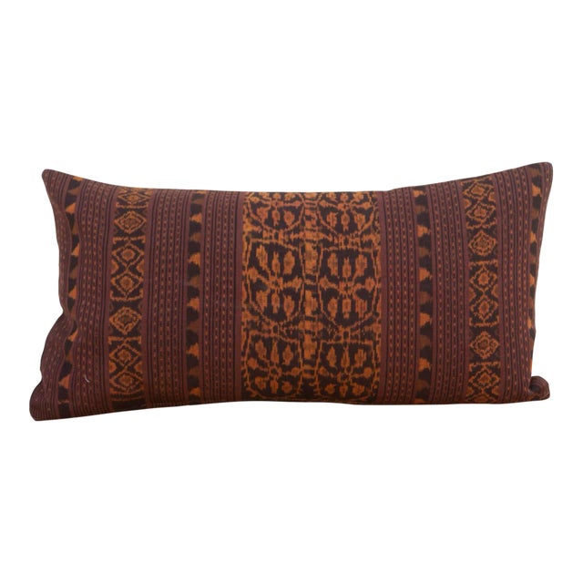 Maha Antique Sumatran Ikat Pillow For Sale