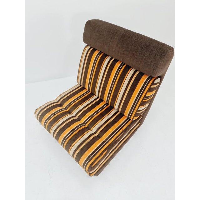 Space Age German Singel Couch Extendable to Bed, 1970s For Sale - Image 5 of 11