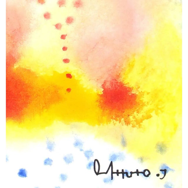 Abstract Oscar Arturo, Watercolor Abstract For Sale - Image 3 of 5