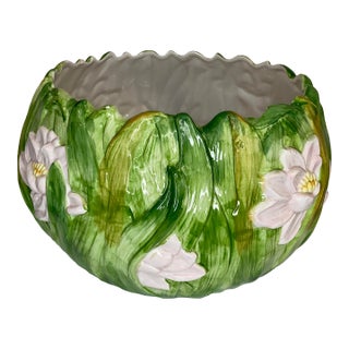 Vintage Fitz and Floyd Floral Planter For Sale