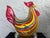 1990s Lenox Hand-Blown Multicolor Art Glass Rooster Figurine For Sale - Image 5 of 8